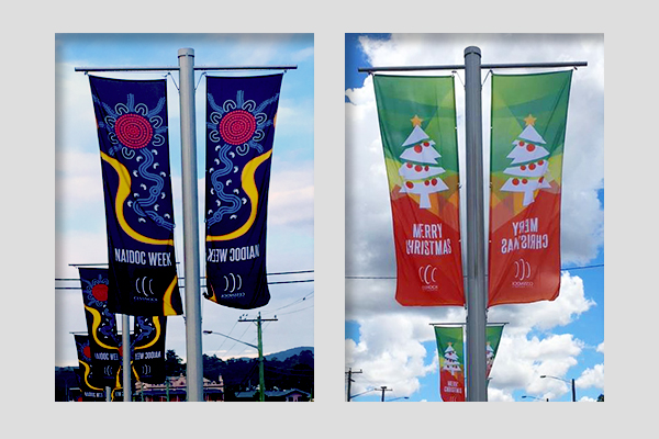 Kandure Cessnock City Council flagpole banners