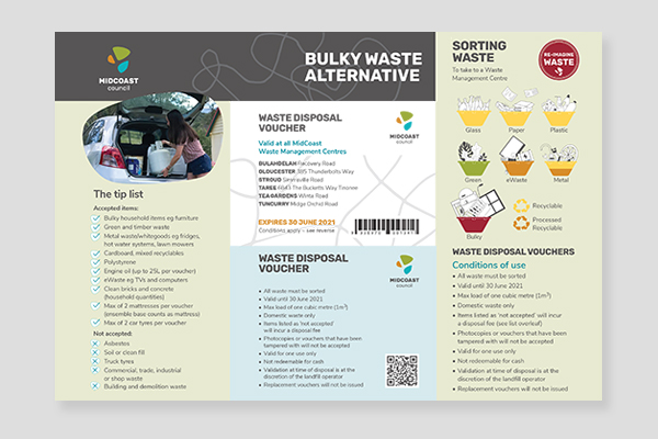 Kandure MidCoast Council Bulky waste flyer